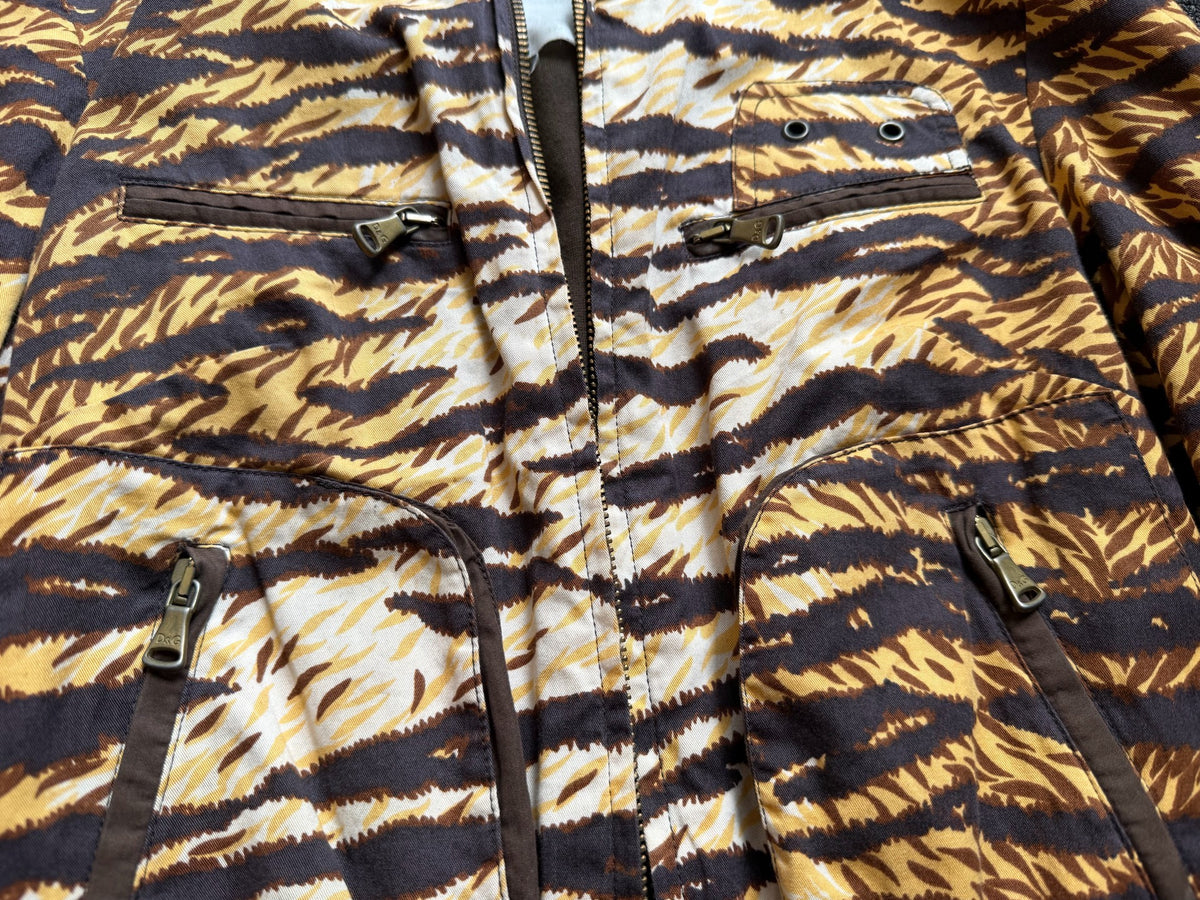 Dolce Gabbana Tiger Print Bomber Jacket