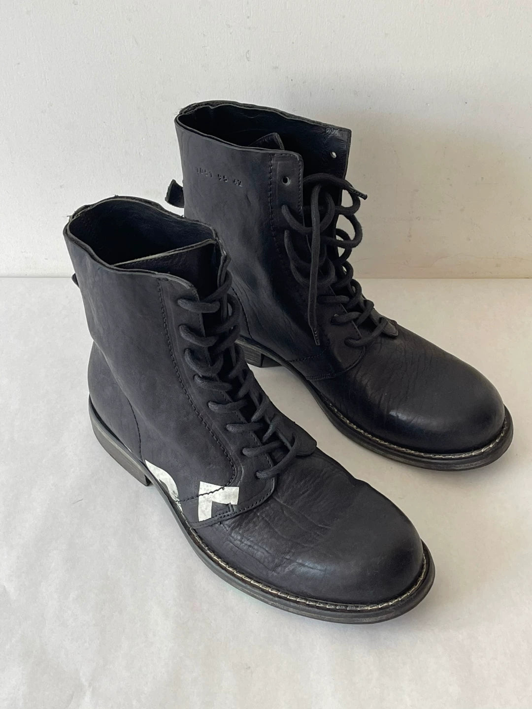 Dirk Bikkembergs Double Layer Buffalo Leather Combat Boots