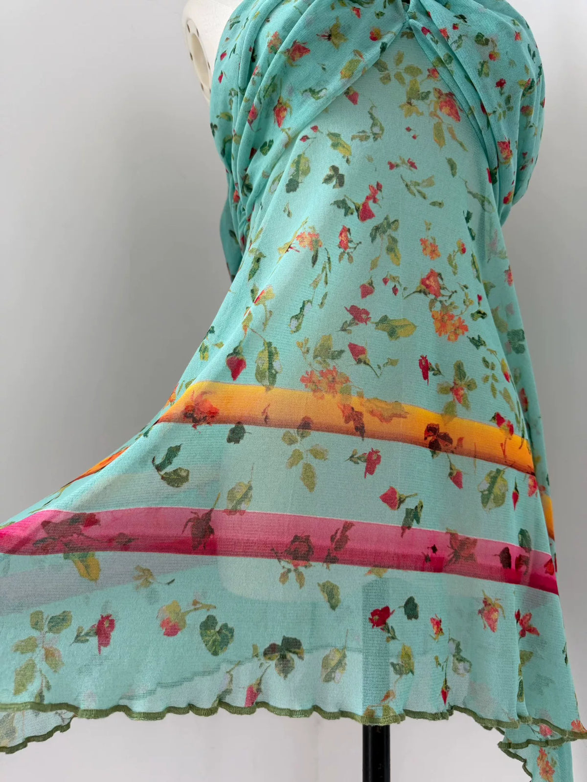 Jean Paul Gaultier Vintage Floral Mesh Top