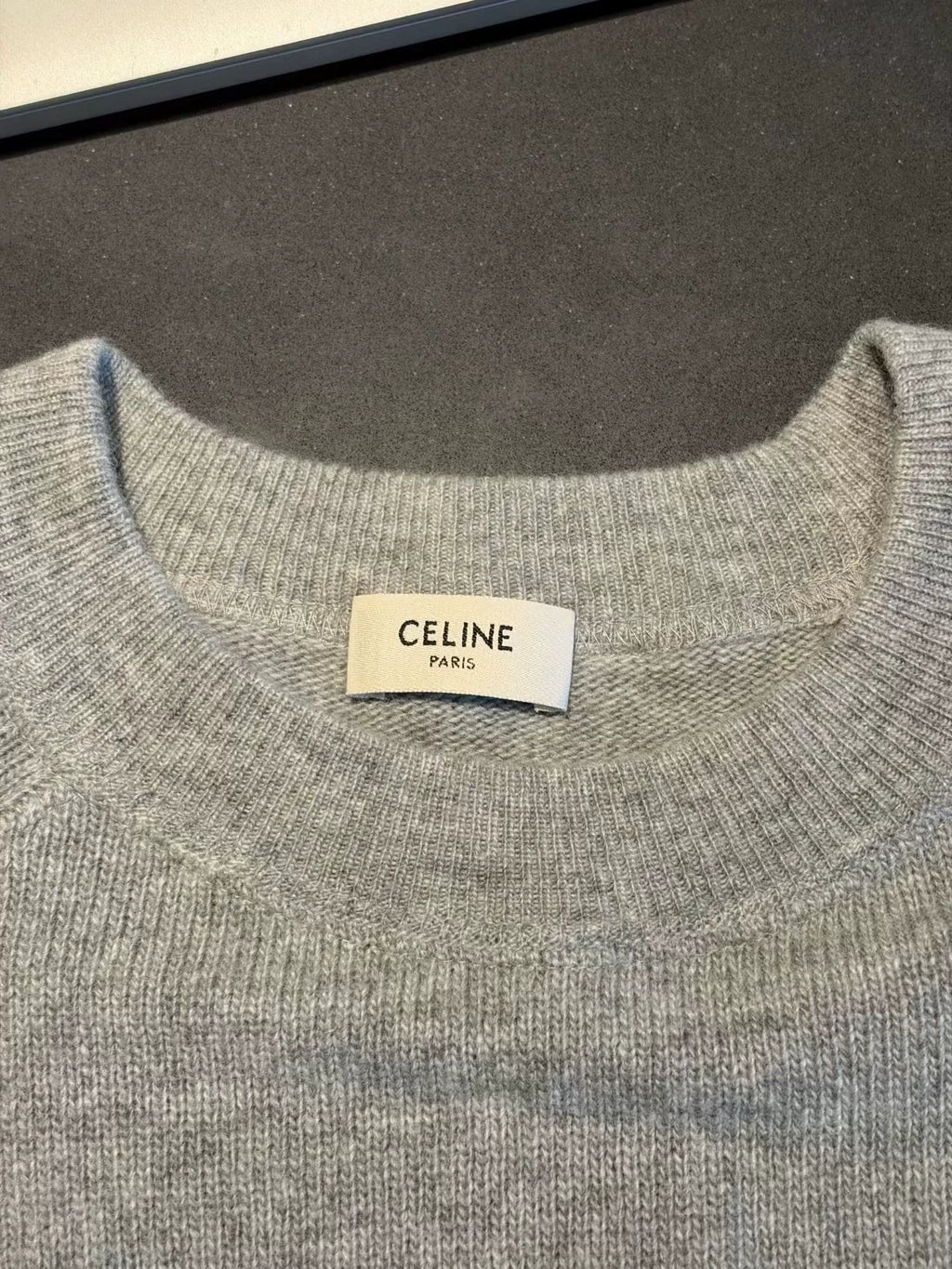 Celine Embossed Arc de Triomphe Sweater