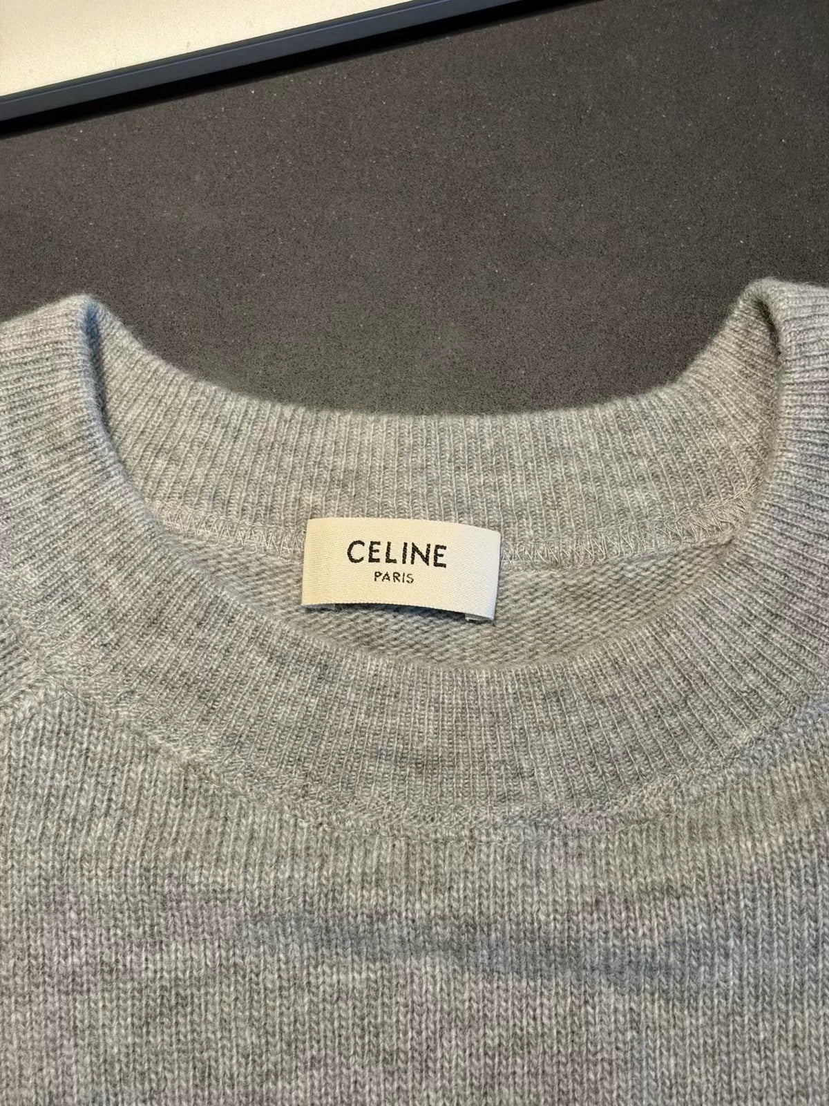 Celine Embossed Arc de Triomphe Sweater