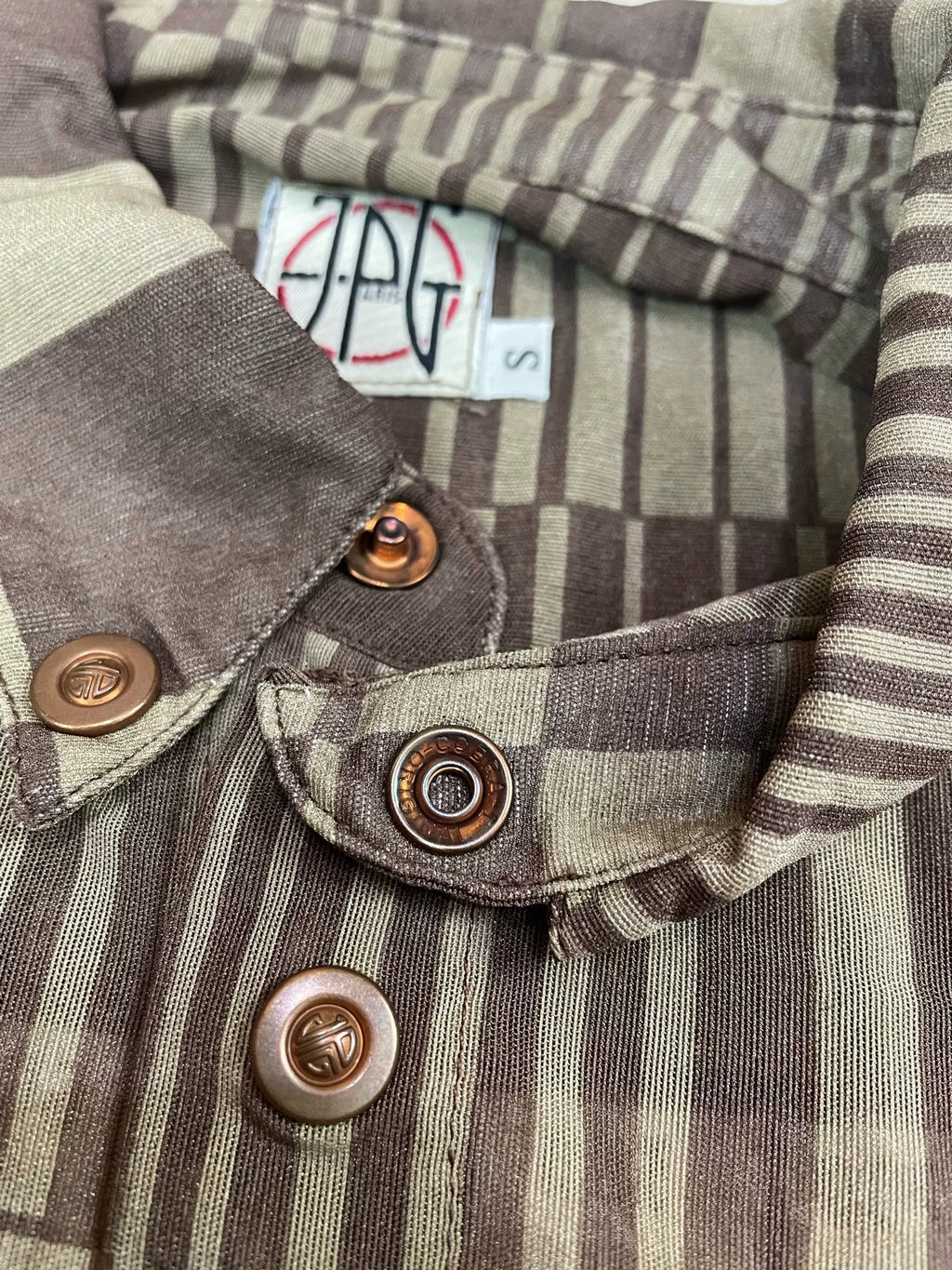 1995 Spring/Summer Jean Paul Gaultier TV Signal Test Cyber Mesh Shirt