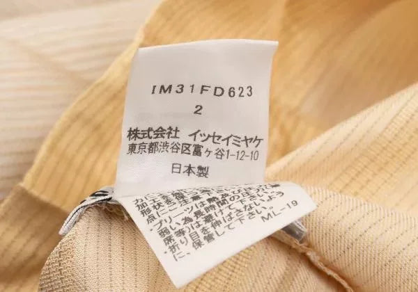 Issey Miyake Vintage Gold Gradient Line Top