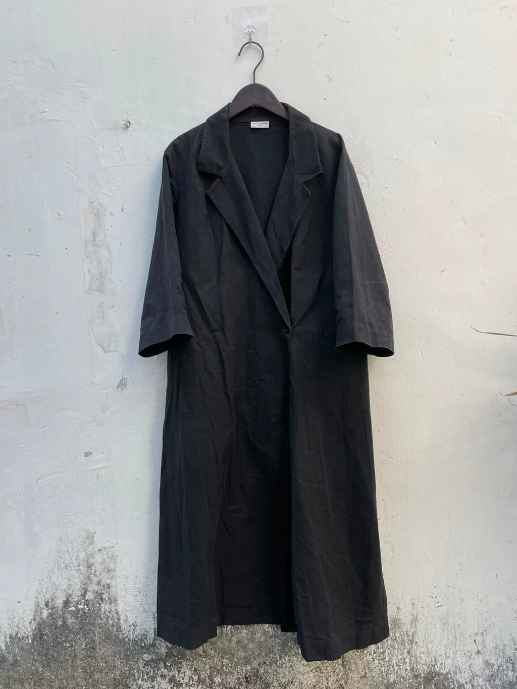 Dries Van Noten DVN External Pocket Deconstructed Coat Taoist Robe