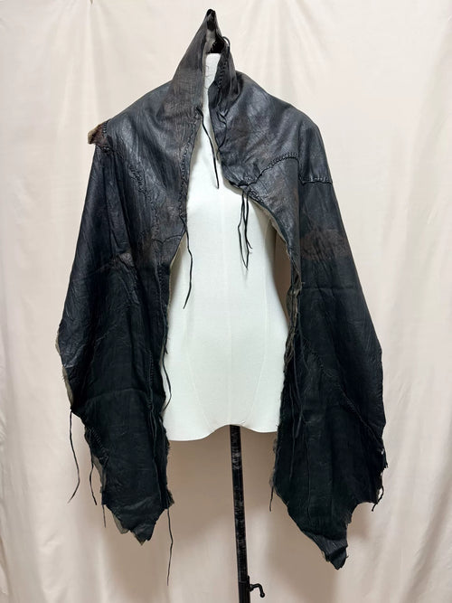 14th Addition Fur Patchwork Panel Jacket/Scarf
