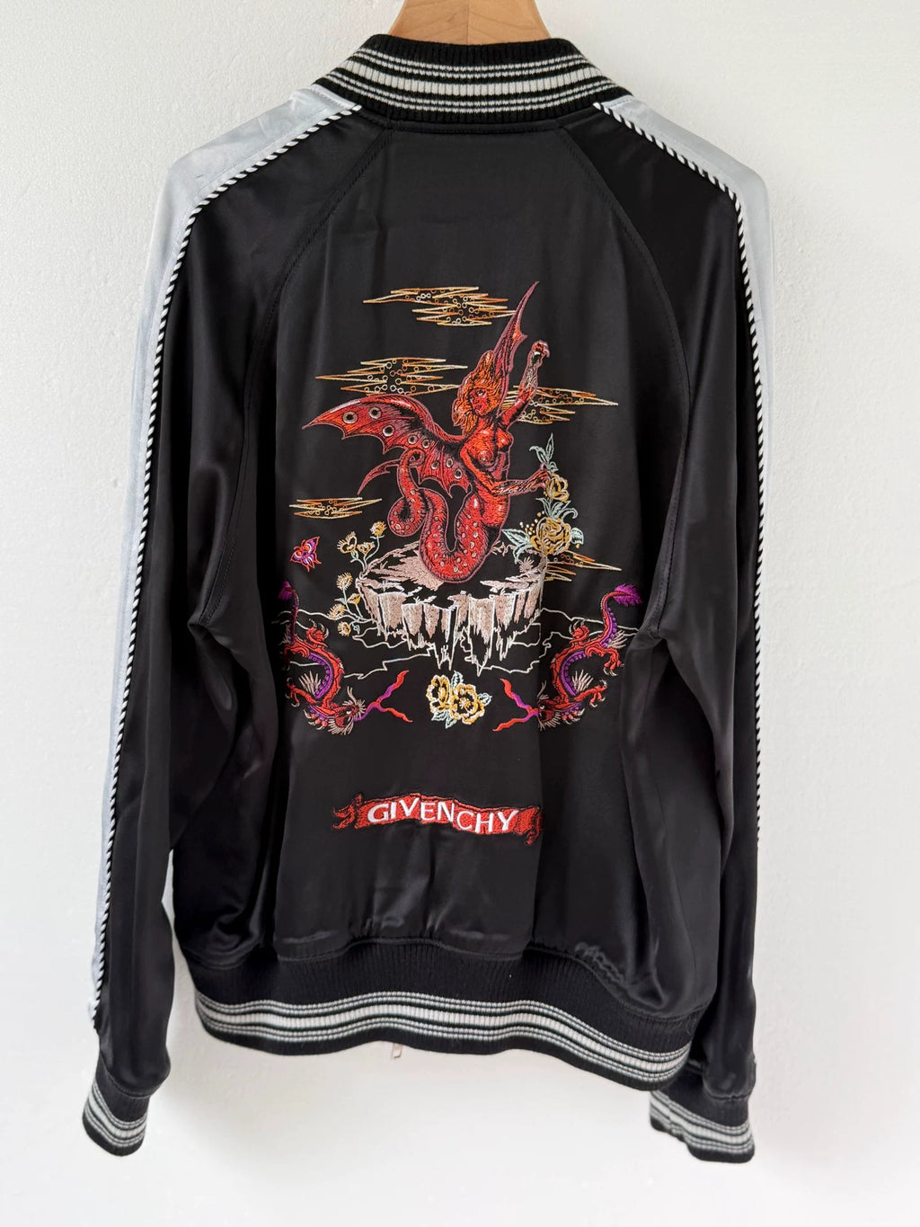 Givenchy Heavy Embroidery Varsity Reversible Jacket
