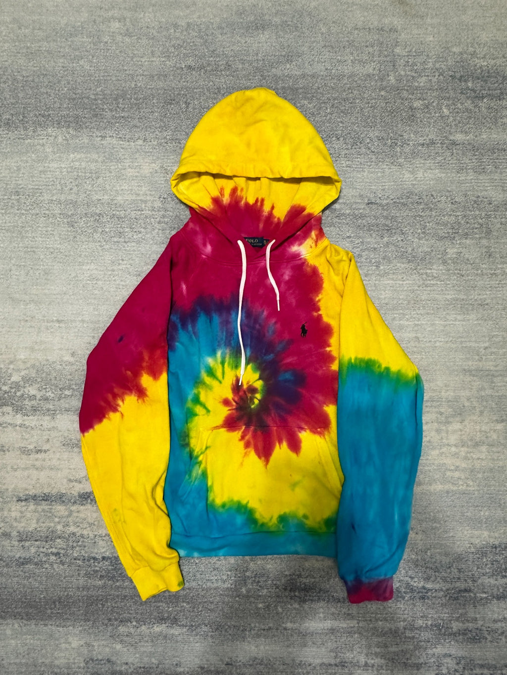 Ralph Lauren Blue Label Rainbow Tie-Dye Hoodie