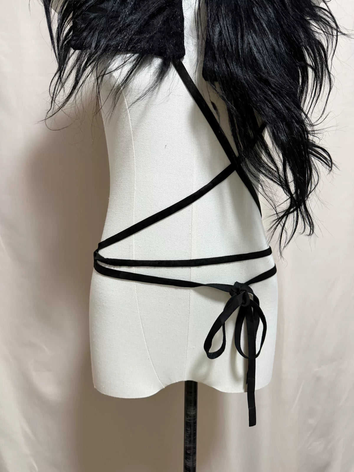 ann demeulemeester 2002aw fur shawl