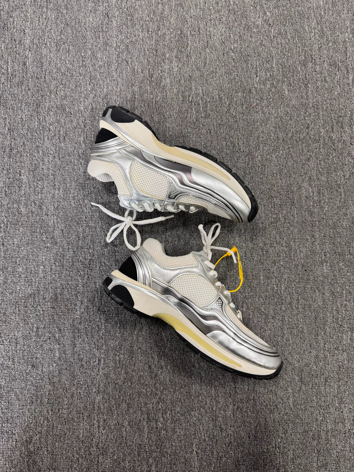 Chanel Silver Sneakers