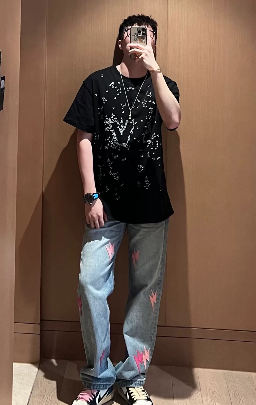 Louis Vuitton airplane logo short-sleeve T-shirt