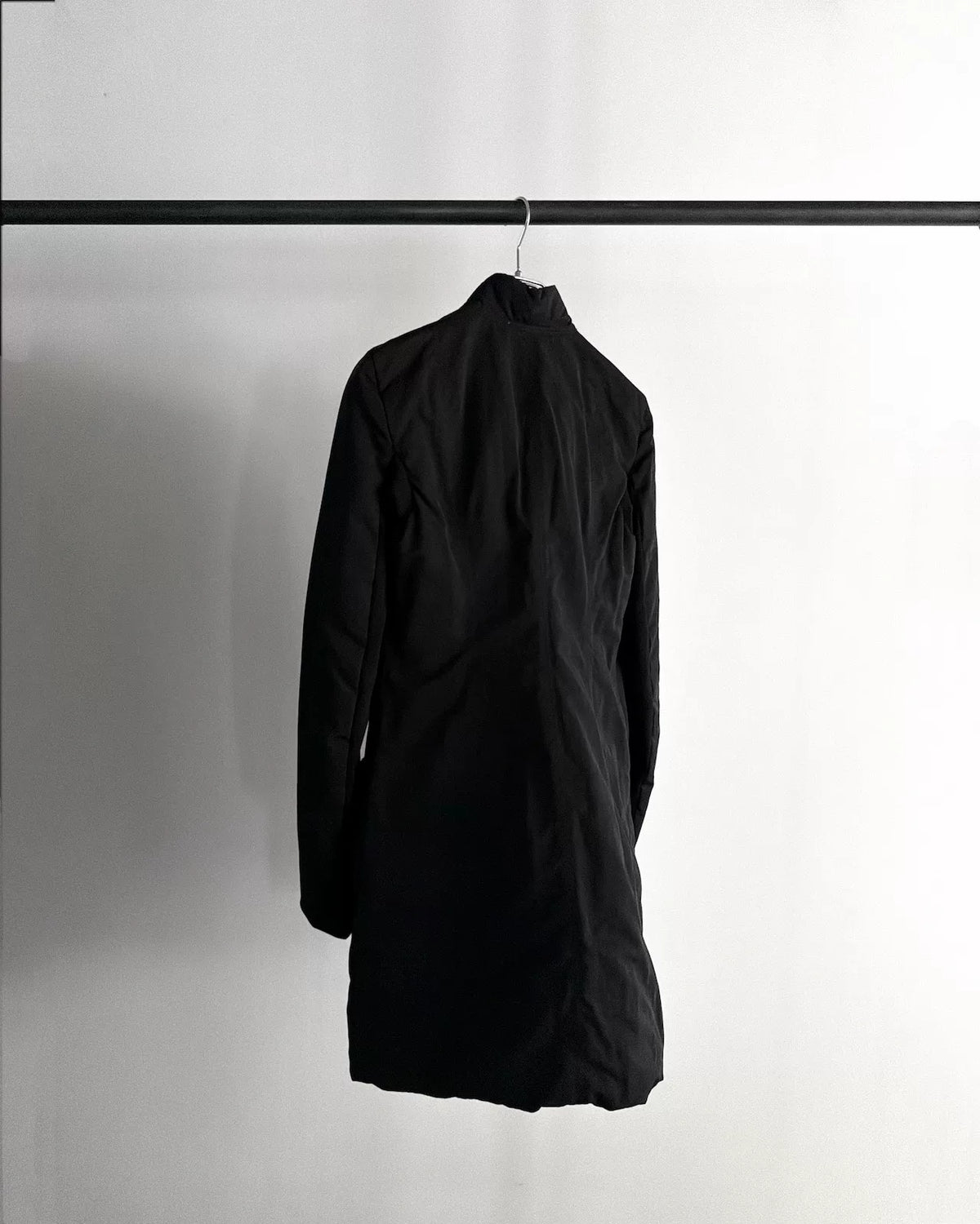 Rick Owens AW14 Diagonal Zip-Up Turtleneck Coat