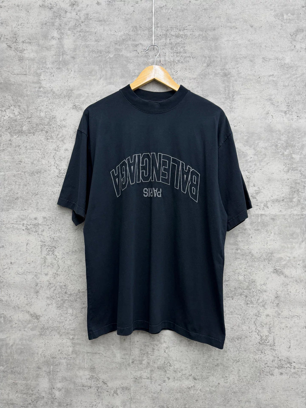 Balenciaga Embroidered Logo Short Sleeve Top