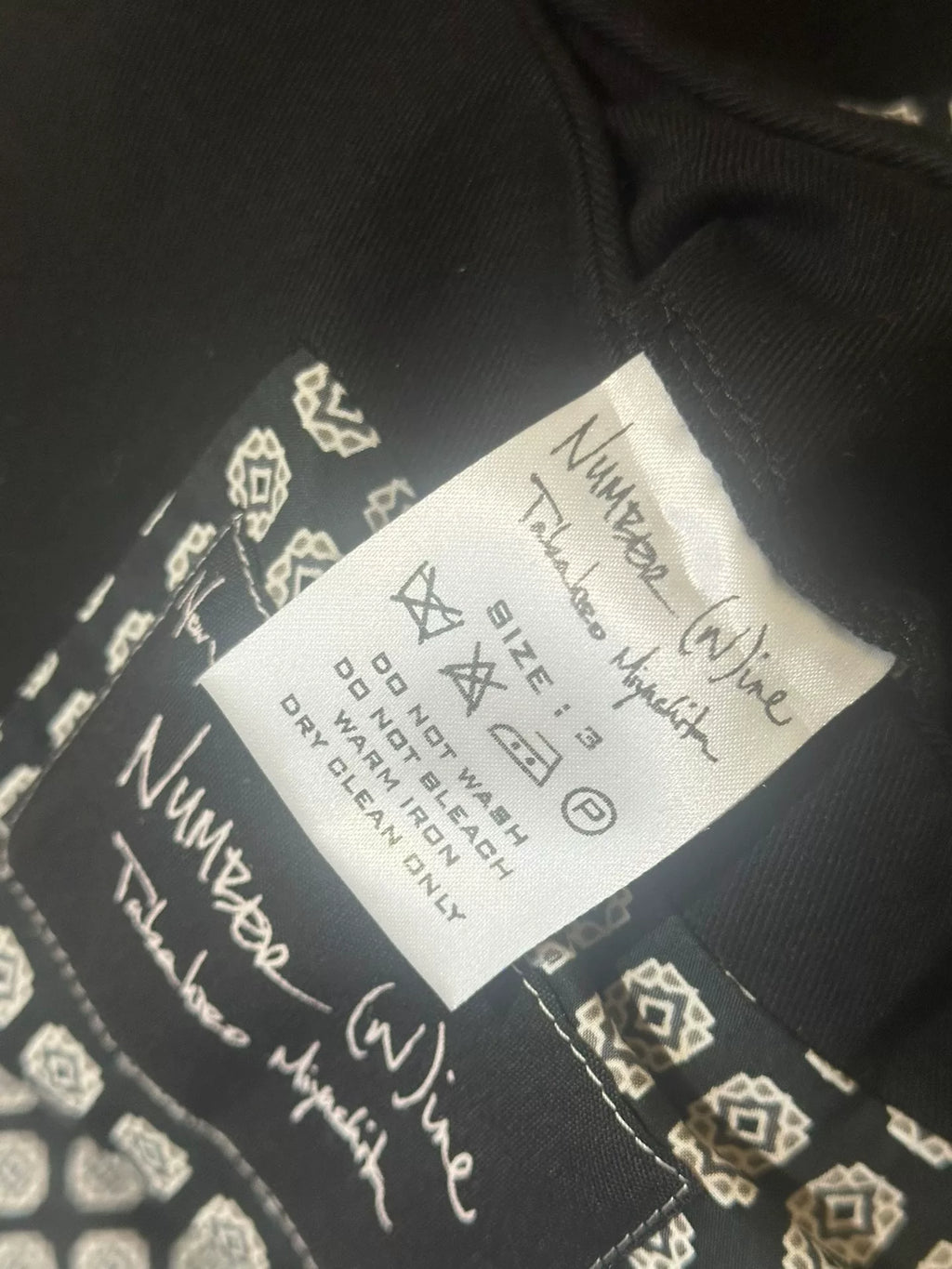 Number (N)ine 2004SS Motorcycle Zip Jacket