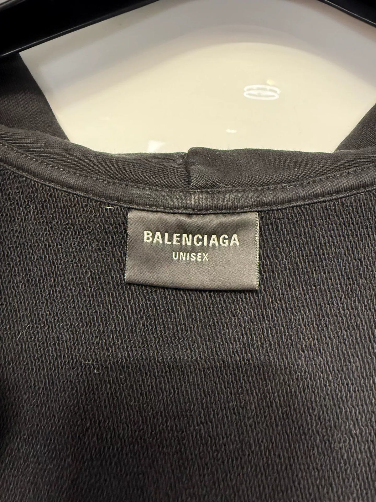 Balenciaga Tape Distressed Zip-Up Sweater