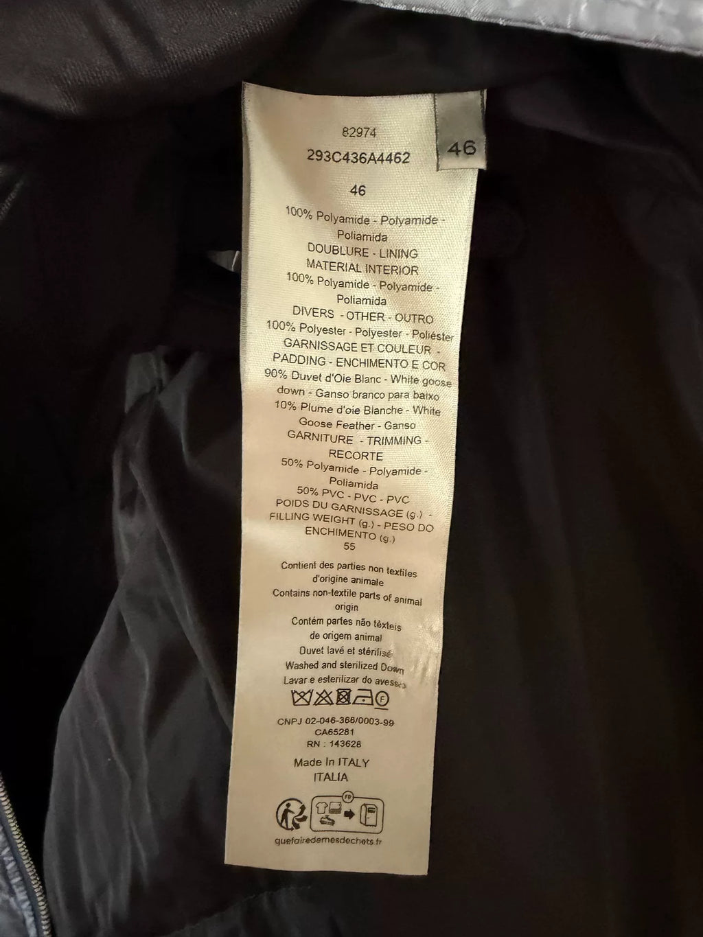 Dior Blue All-Over Logo Zip-Up Jacket