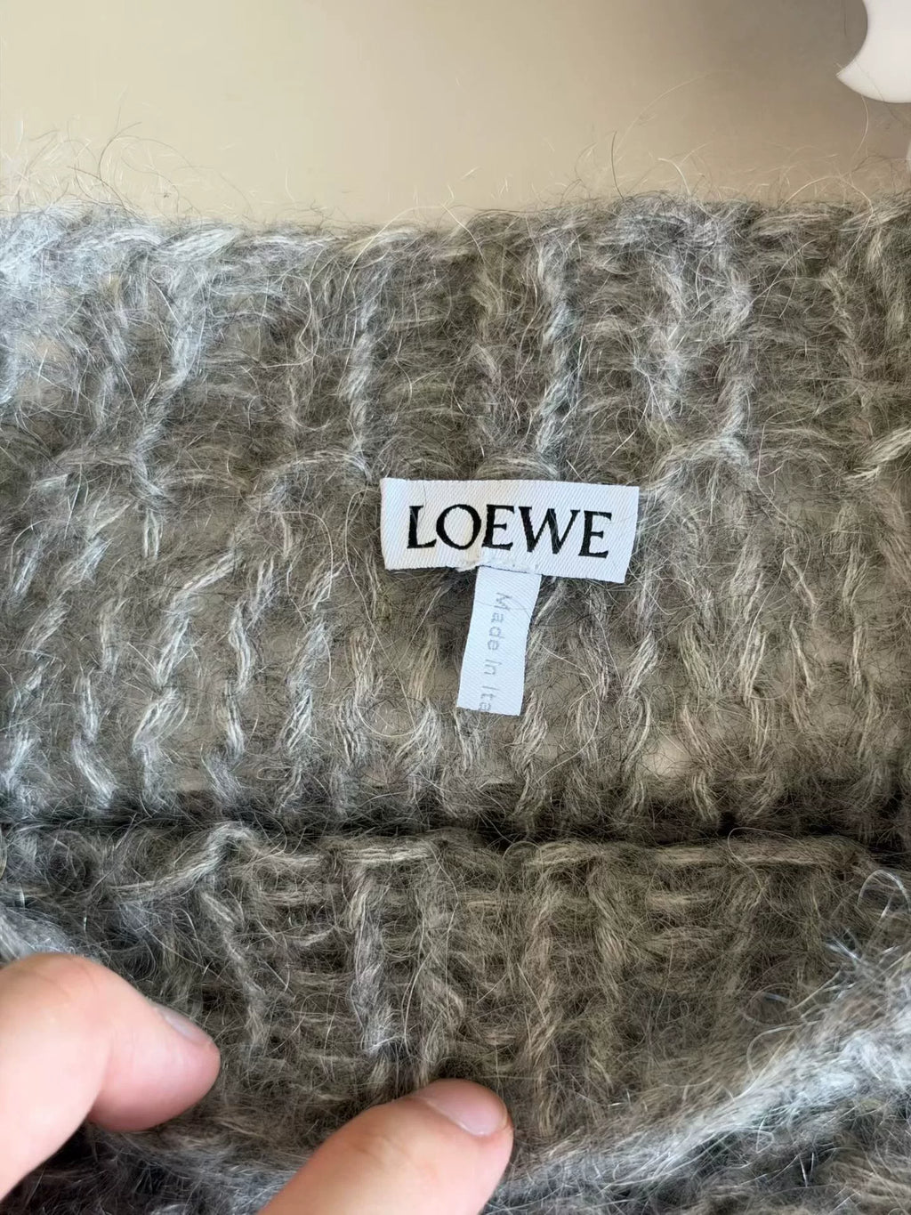 Loewe Grey Mohair Sweater