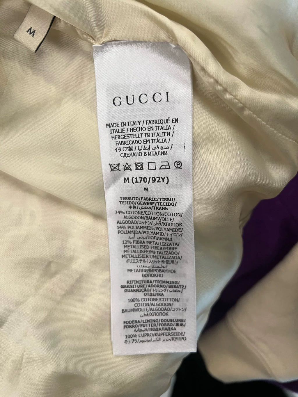Gucci Gold Thread Knit Jacket