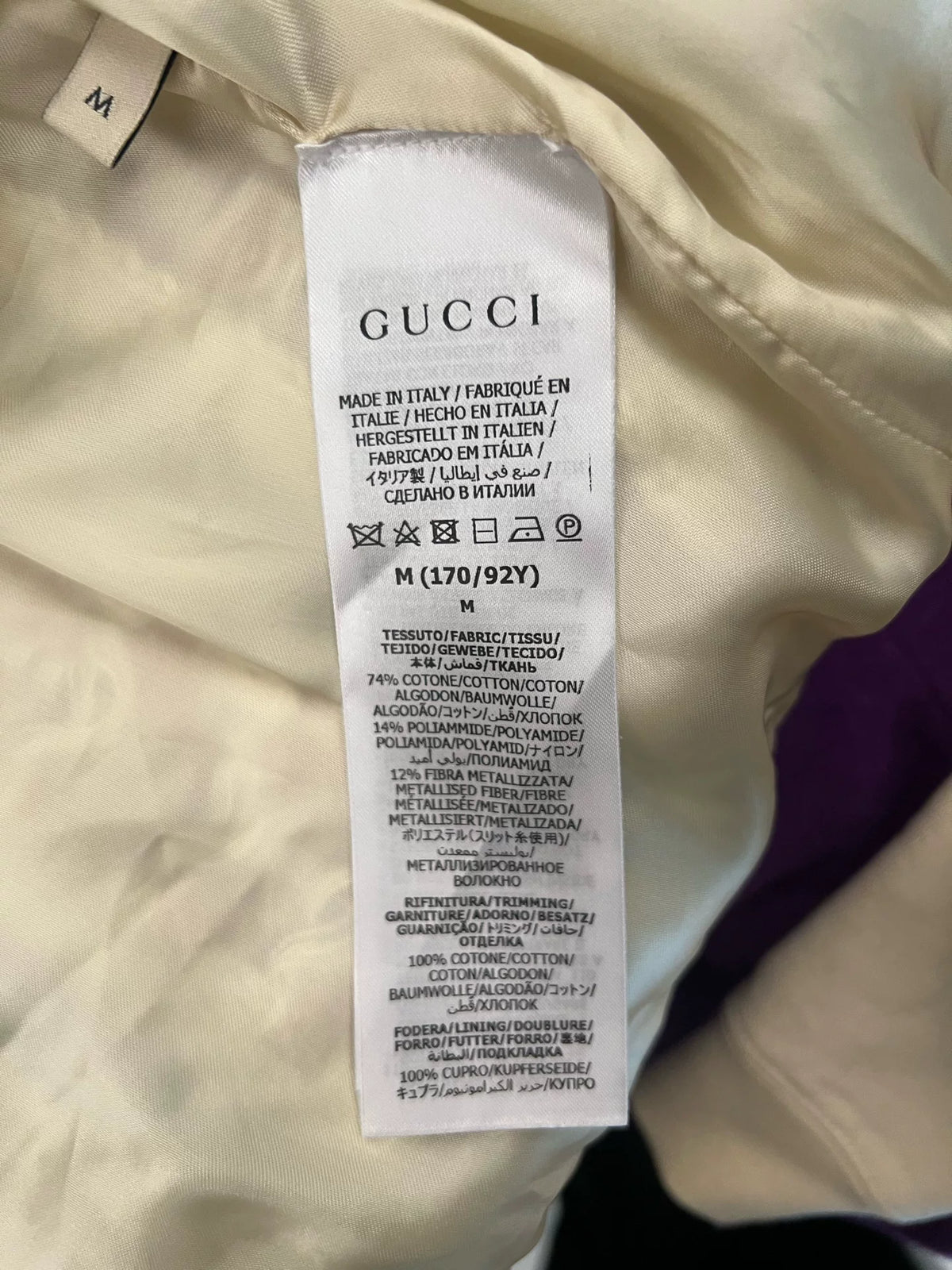 Gucci Gold Thread Knit Jacket