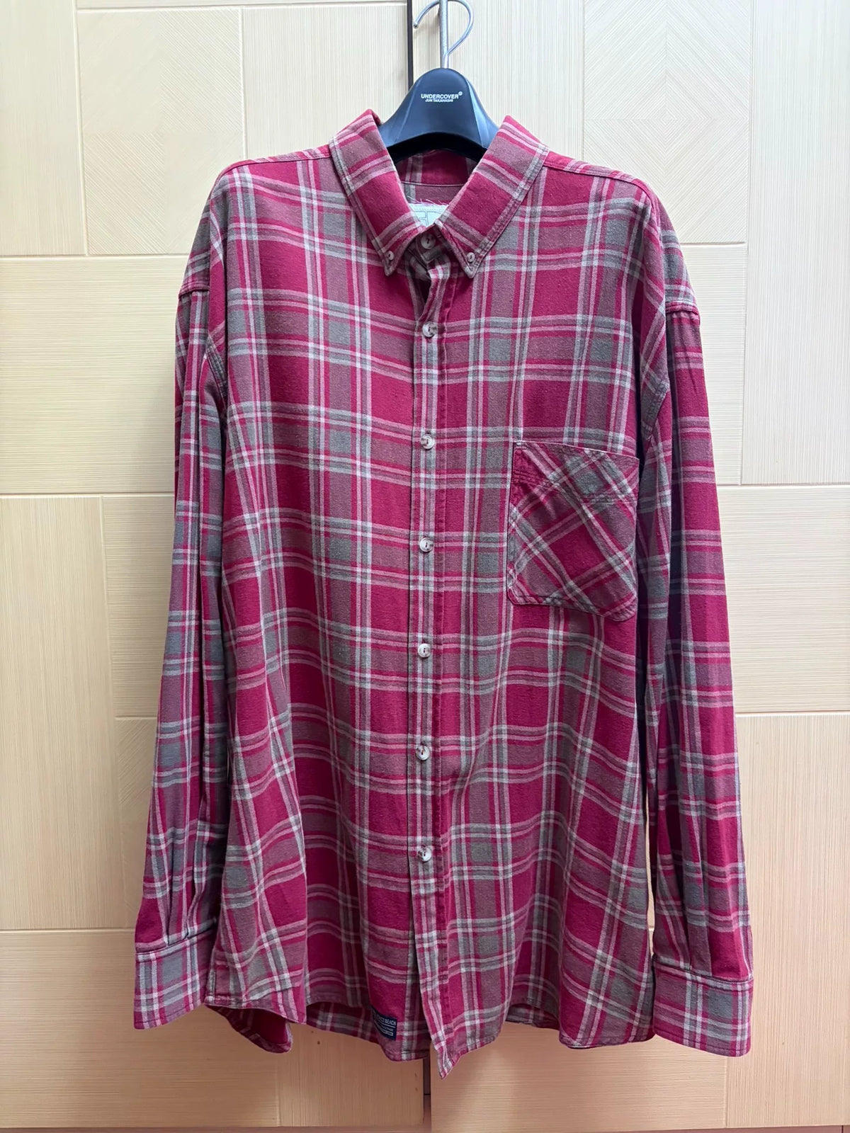 Erl Red Plaid Shirt