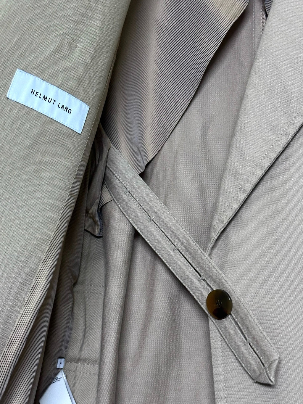 Helmut Lang Lace-Up Coat