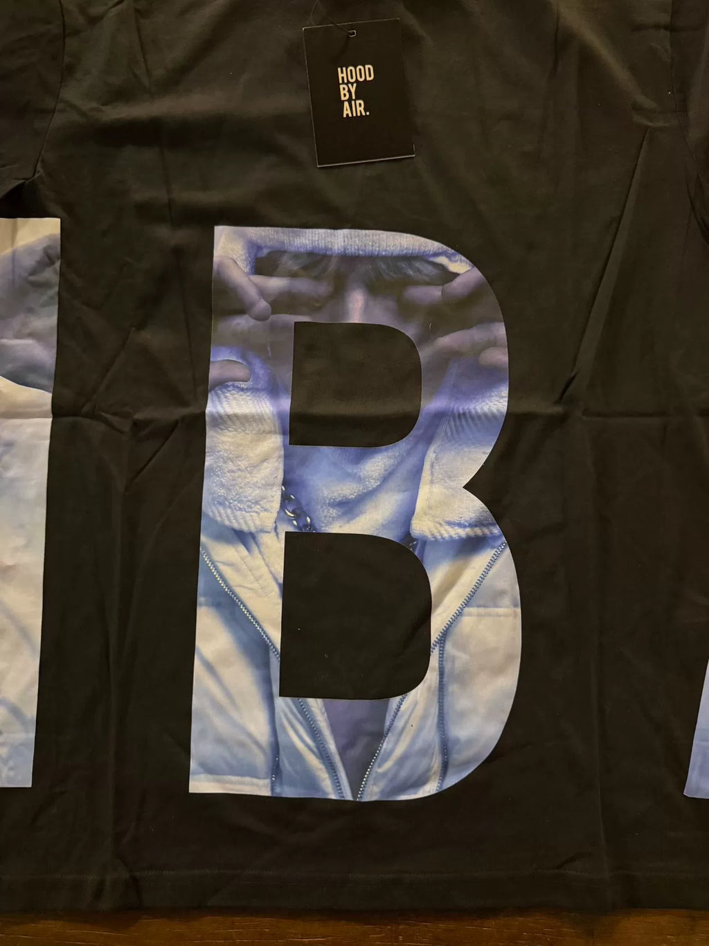 HBA Hood By Air FW15 Black Seven Wonders Long Sleeve Cotton Tee