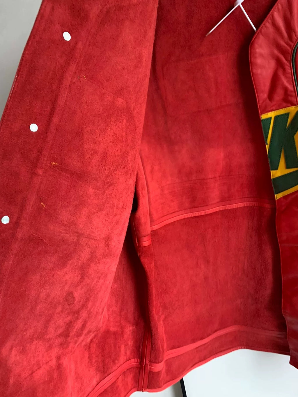 Nike x Supreme FW19 Leather Baseball Jacket