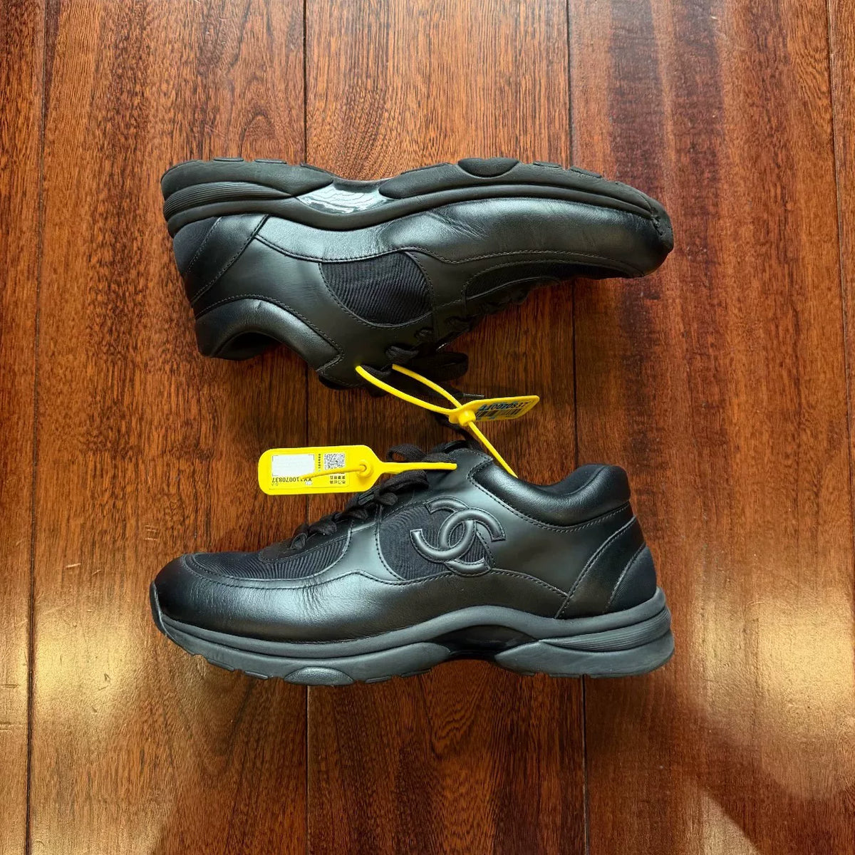 Chanel Cc Logo Black Panel Sneakers