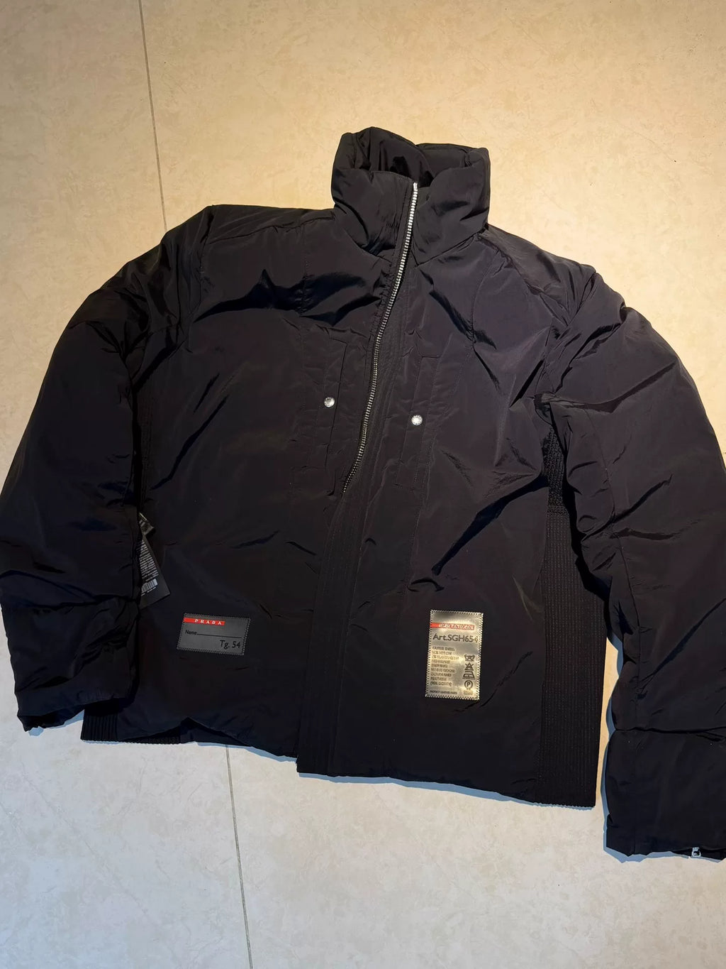 Prada Triangle Logo Reversible Hooded Nylon Jacket