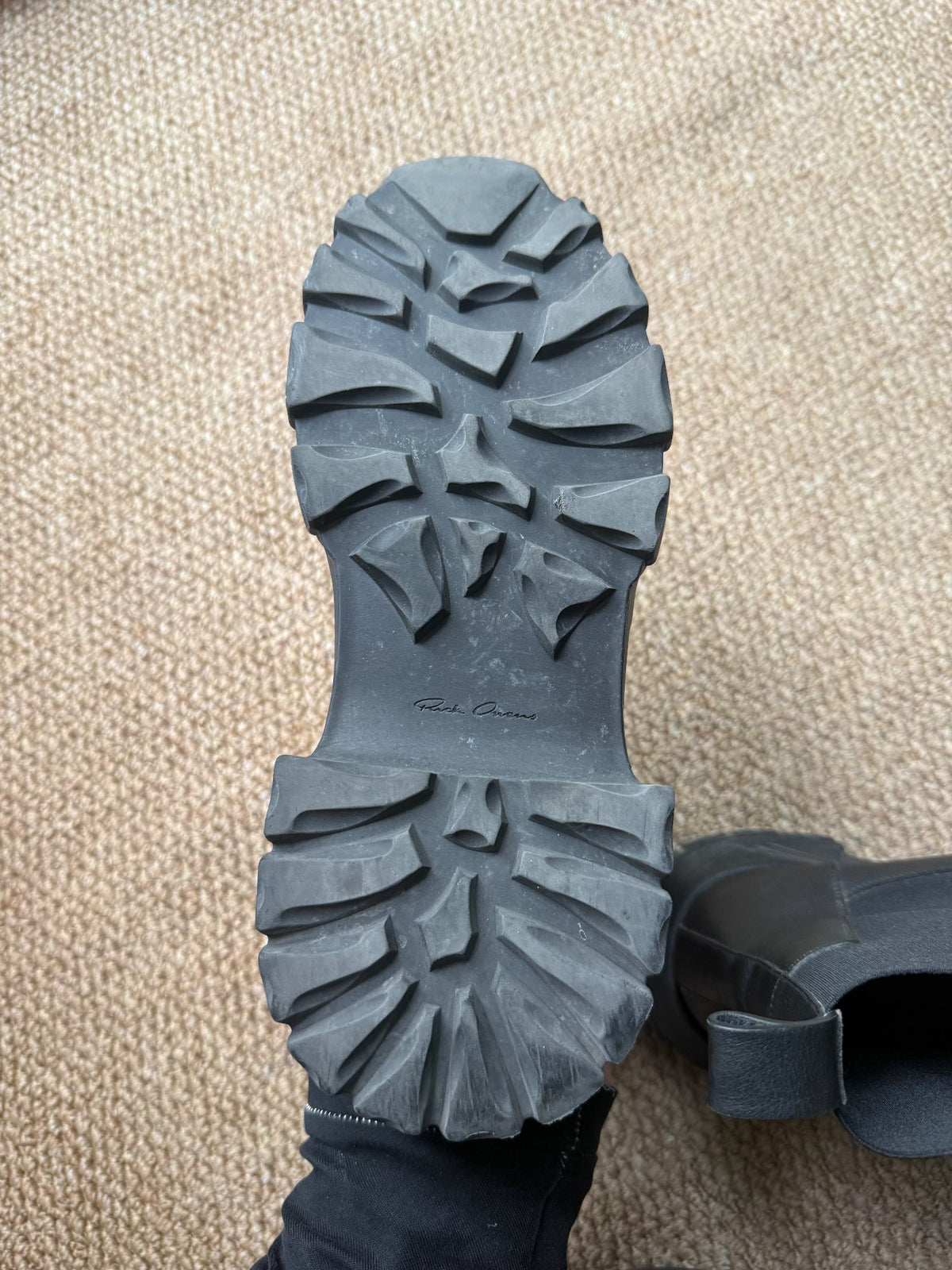 Rick Owens Bozo Tractor Octopus Sole Boots
