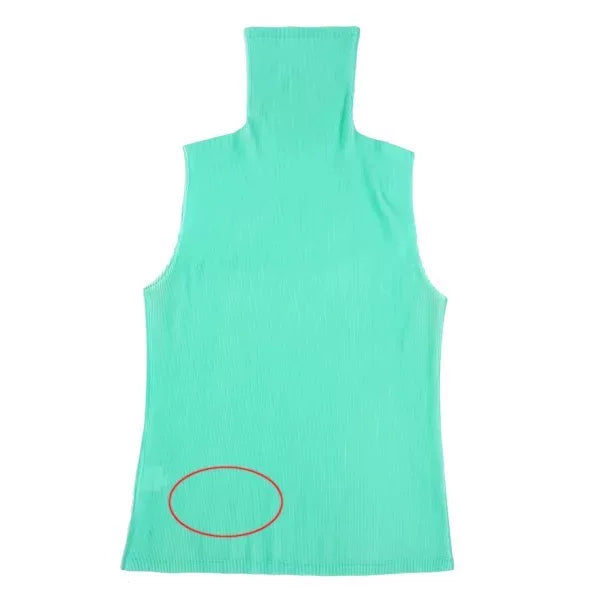Issey Miyake Vintage Green Pleated Top