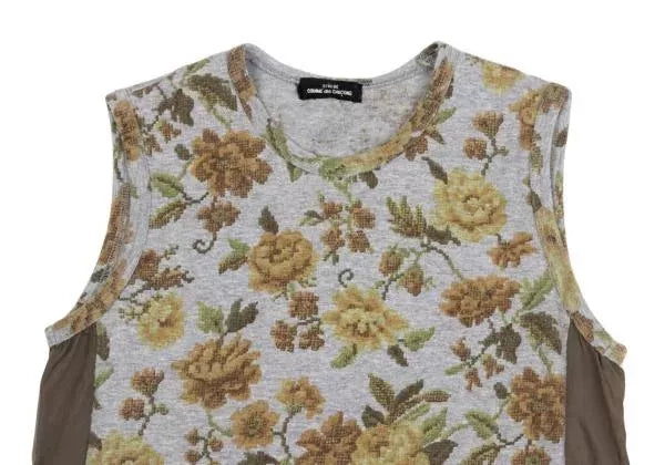 COMME des GARCONS Vintage Grey Floral Vest