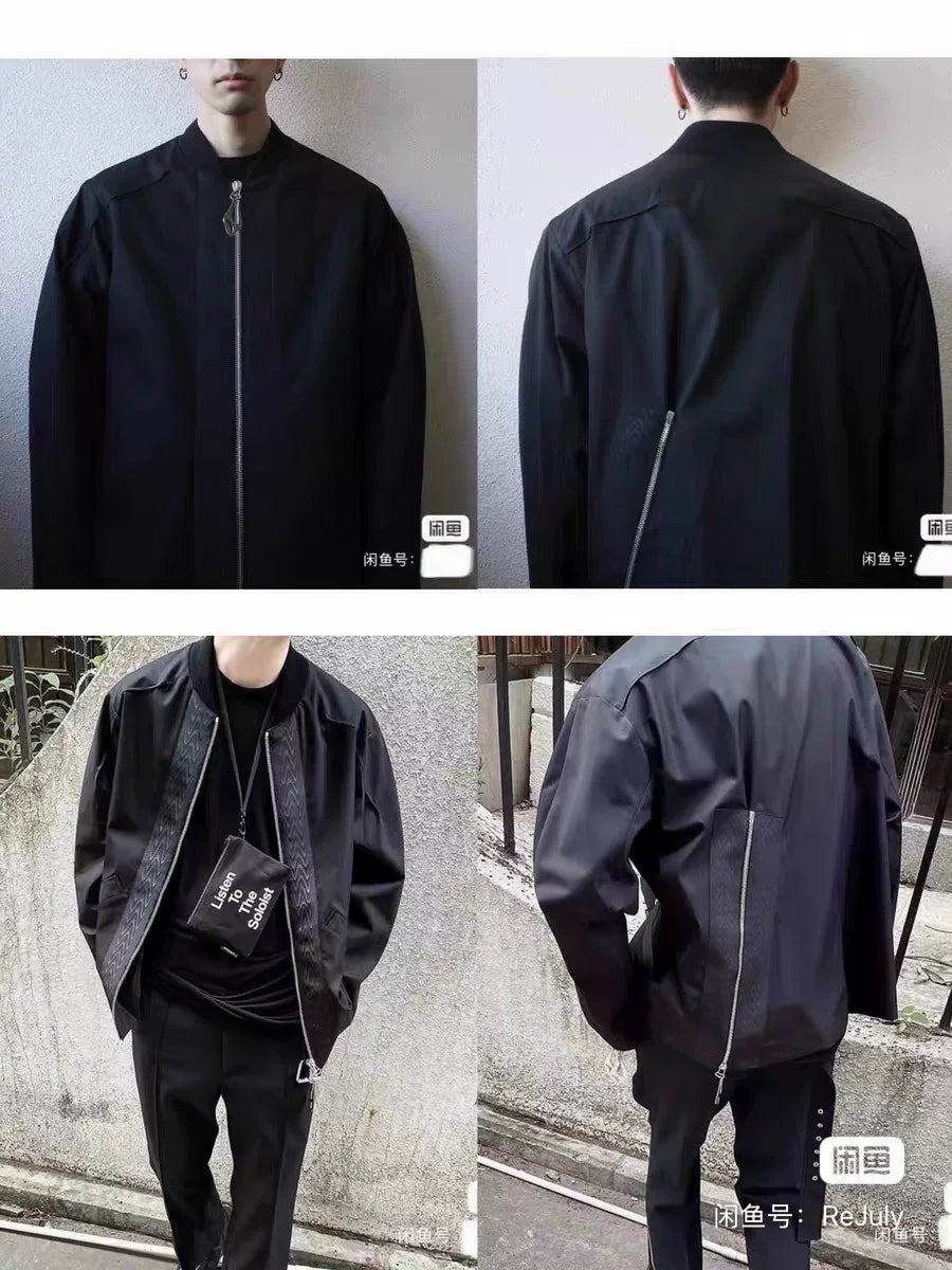 Namacheko SS22 Black Silver Zip-Up Cotton Jacket