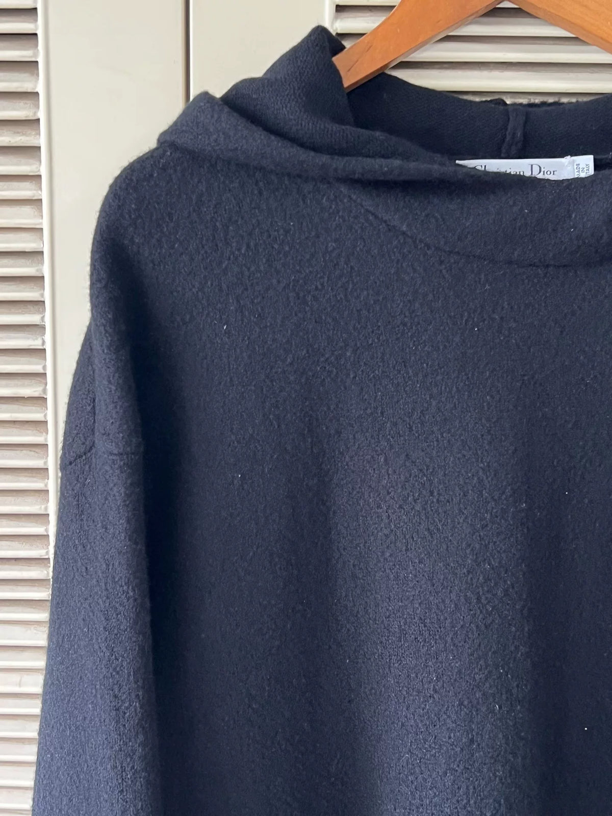 Dior J'ADIOR Figure-8 Hooded Cashmere Knit Sweater