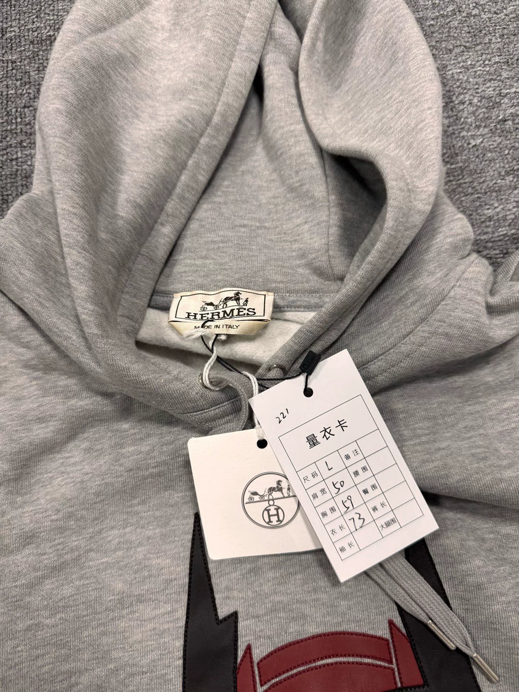 Hermes Leather Patch Horse Head Sweater