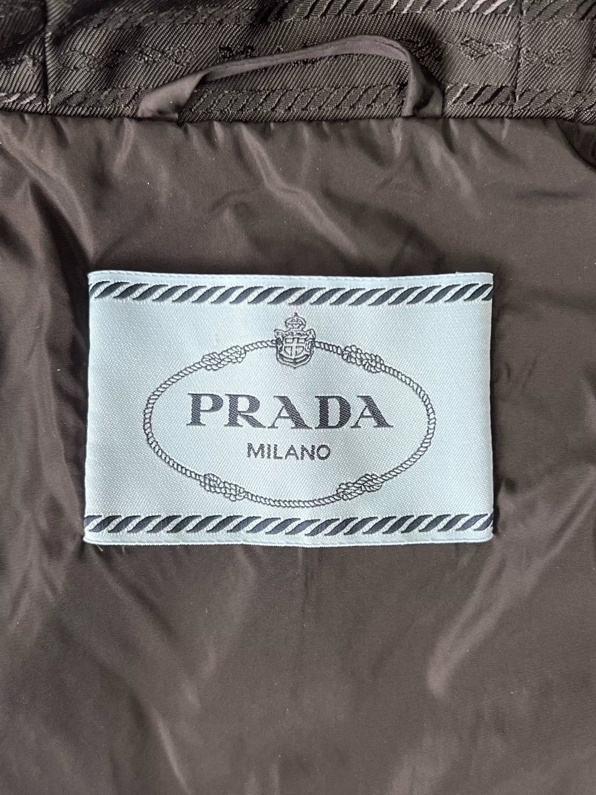 Prada Re-Nylon Black Hooded Triangle Logo Jacket
