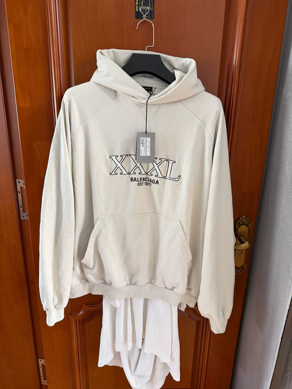 Balenciaga Off-White Fake Two-Piece Hooded Sweater