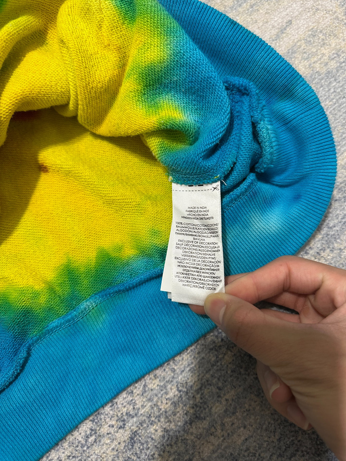 Ralph Lauren Blue Label Rainbow Tie-Dye Hoodie