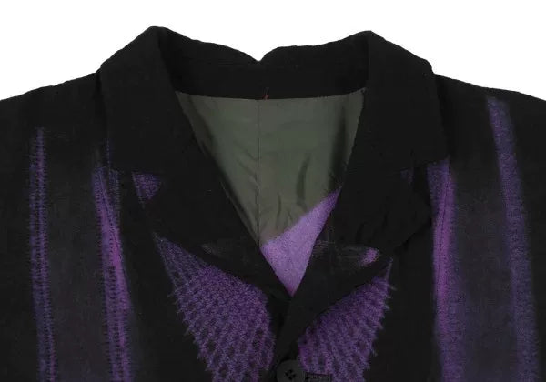 Issey Miyake Vintage Purple Pattern Suit Jacket