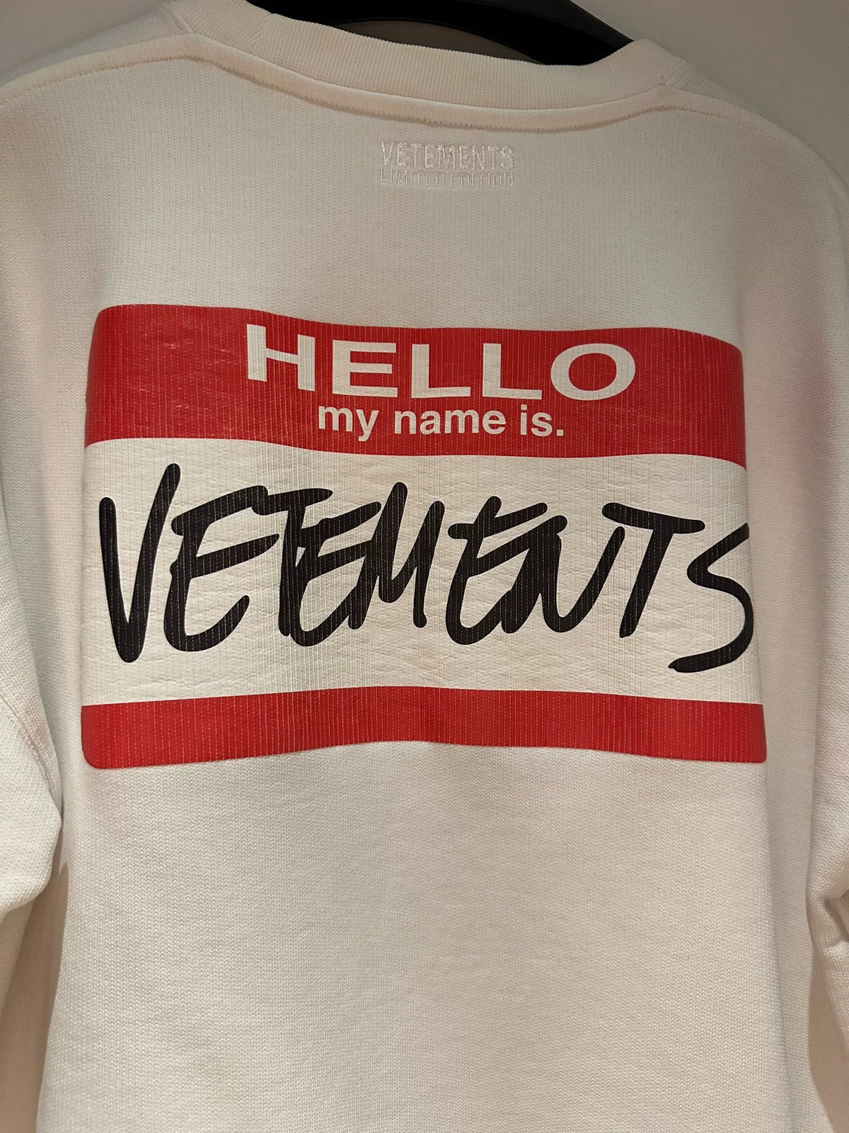 Vetements signature hoodie