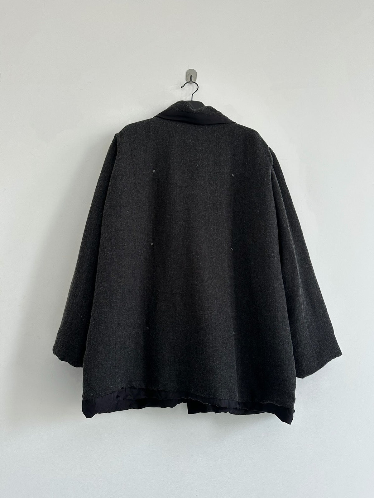 Issey Miyake 1995 Plantation line Dark gray wool frog-button jacket