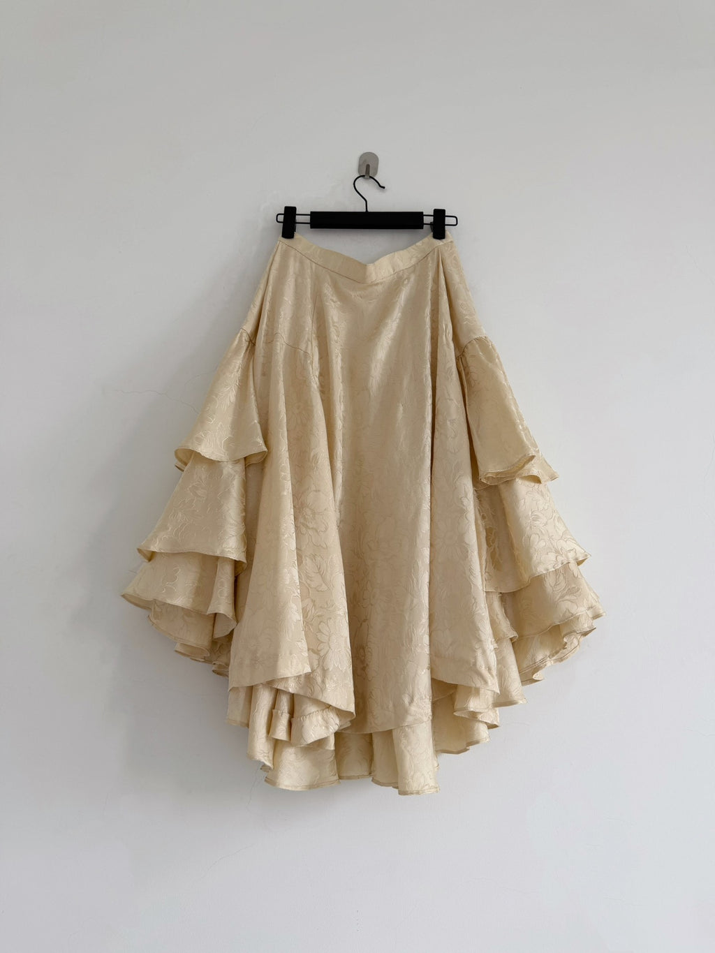 Comme Des Garcons Midi Silk Skirt