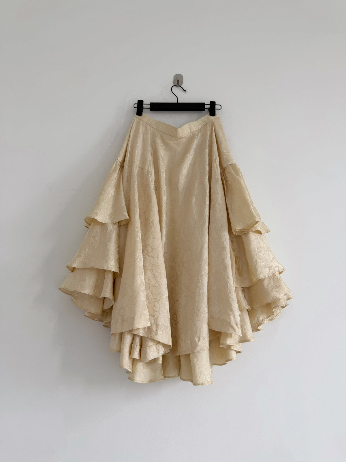 Comme Des Garcons Midi Silk Skirt