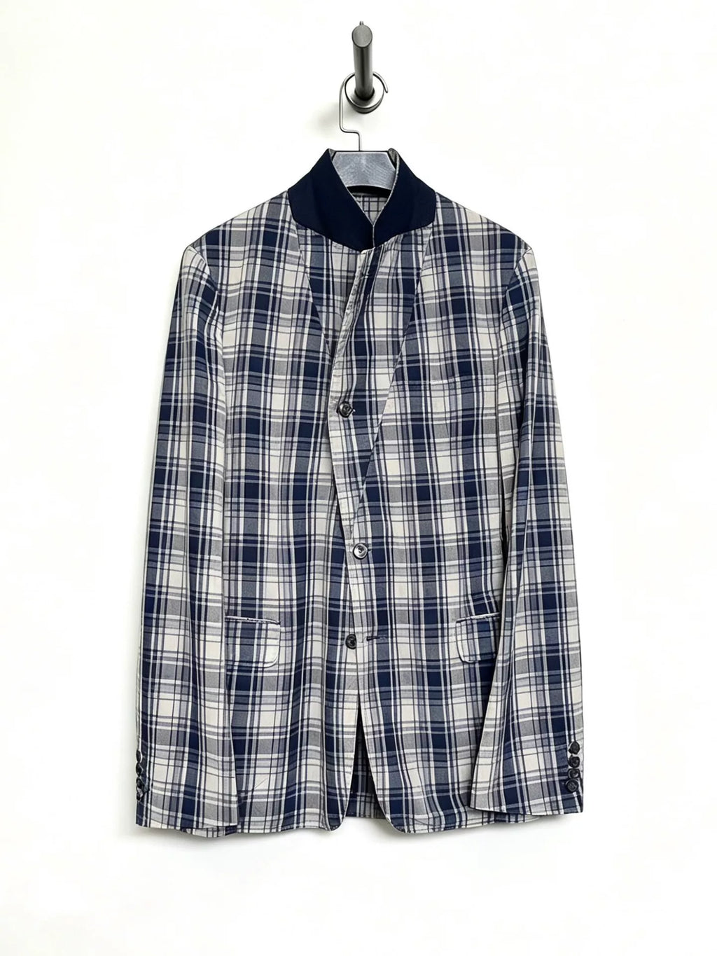 DRIES VAN NOTEN Plaid Cupro Jacket