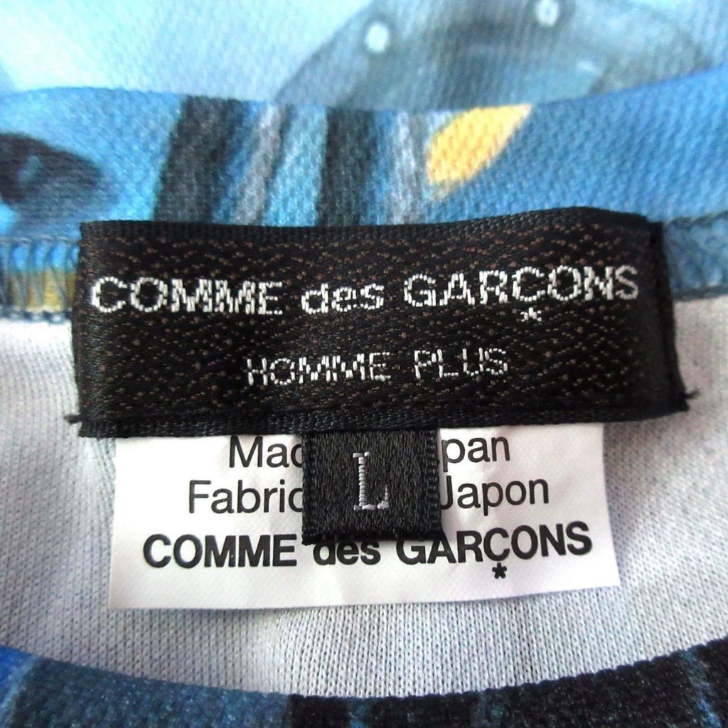 Comme des Garçons visual kei band print deconstructed top