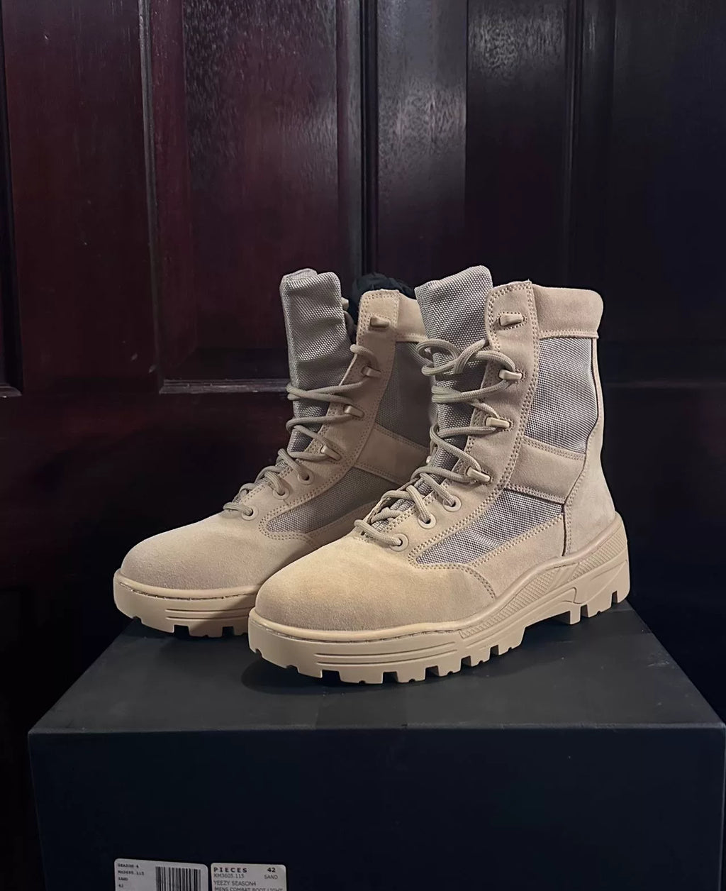 Yeezy SEASON 4 LIGHT SAND COMBAT Boots