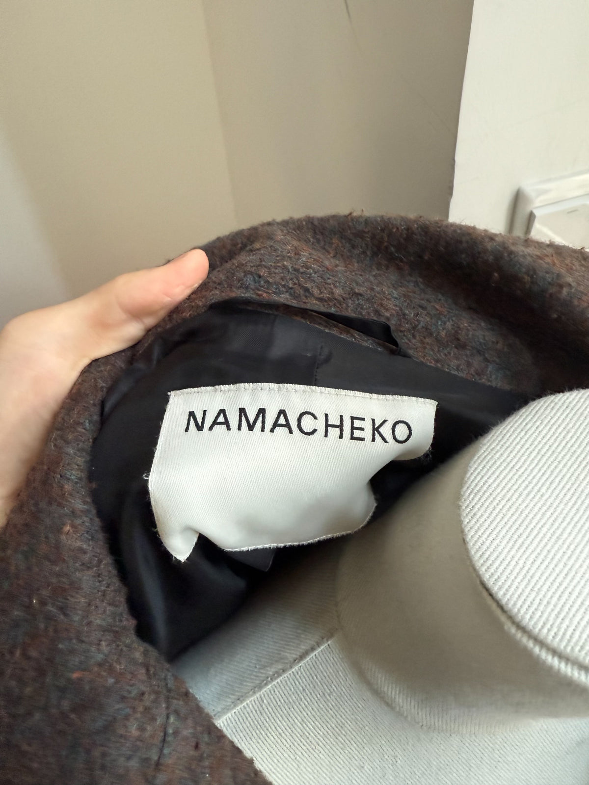 Namacheko Eternal Flower Beaded Collared Coat