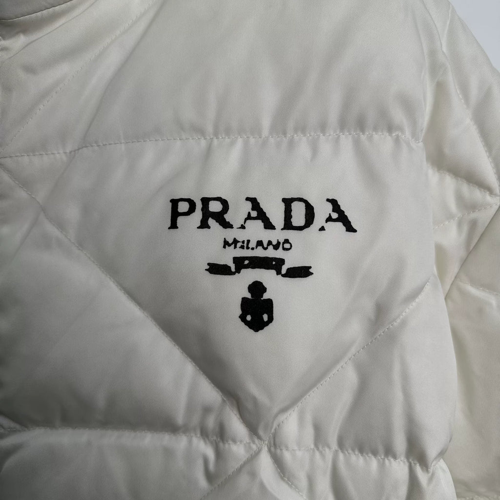 Prada Triangle Quilted Recycled Nylon Down Jacket