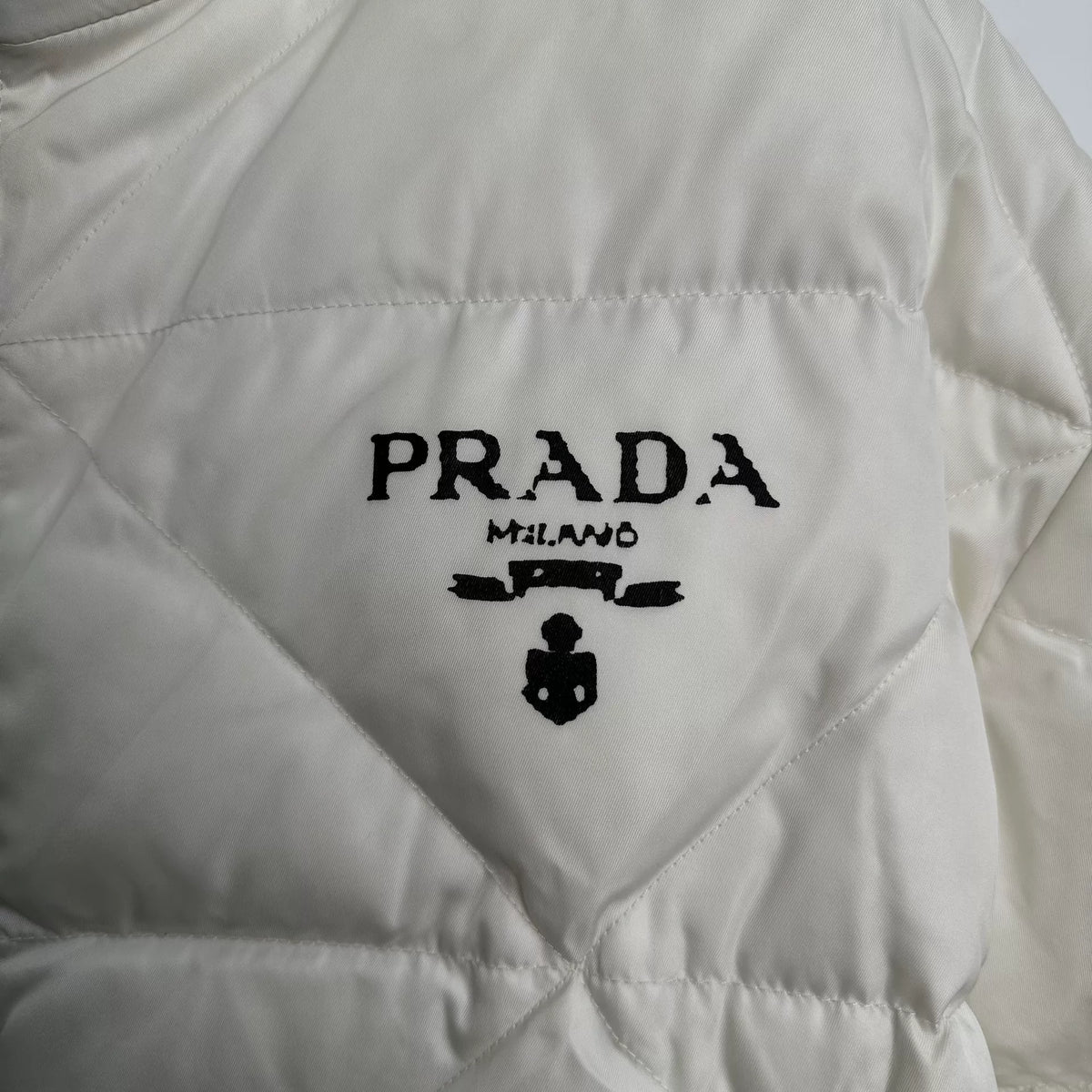 Prada Triangle Quilted Recycled Nylon Down Jacket