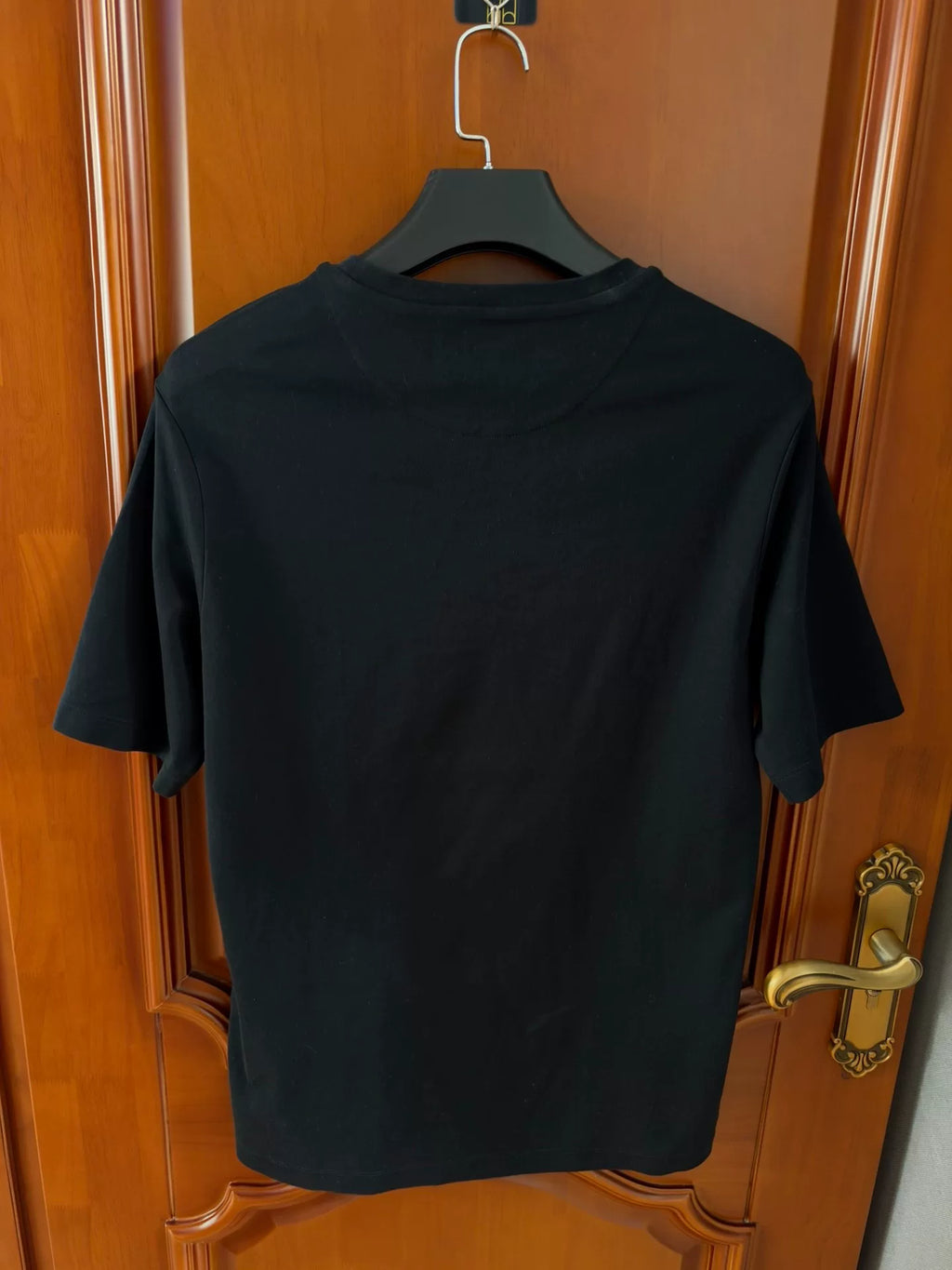 Prada Black Crew Neck Triangle Logo Short-Sleeve T-Shirt