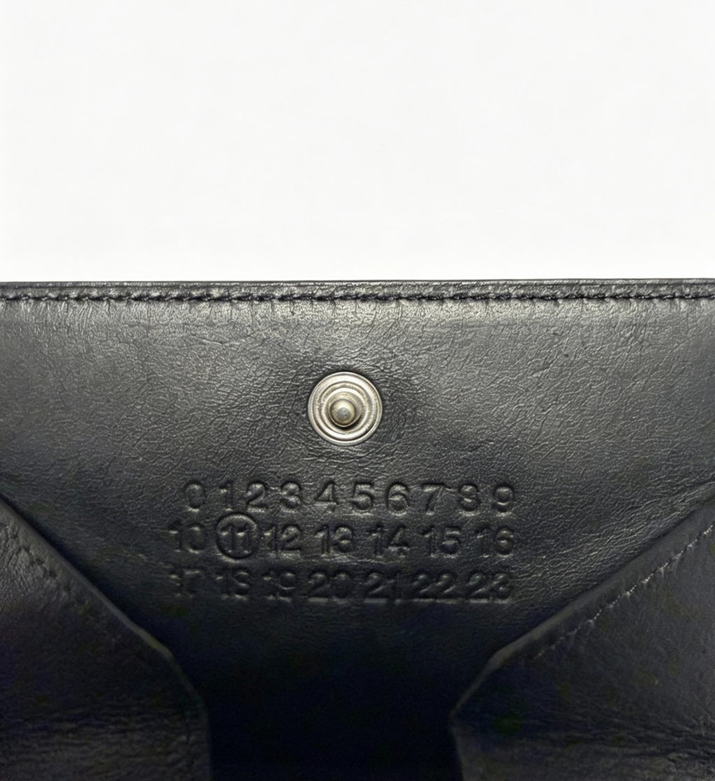 Maison Martin Margiela Silver Metallic Leather Wallet